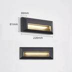 Outdoor LED Wall Corner Light for Gardens and Stairways