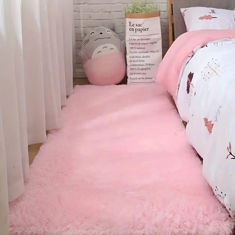 Fluffy Shaggy Area Rug for Living Room and Bedroom