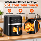 Air Fryer Elétrica 5,5L para Cozinha